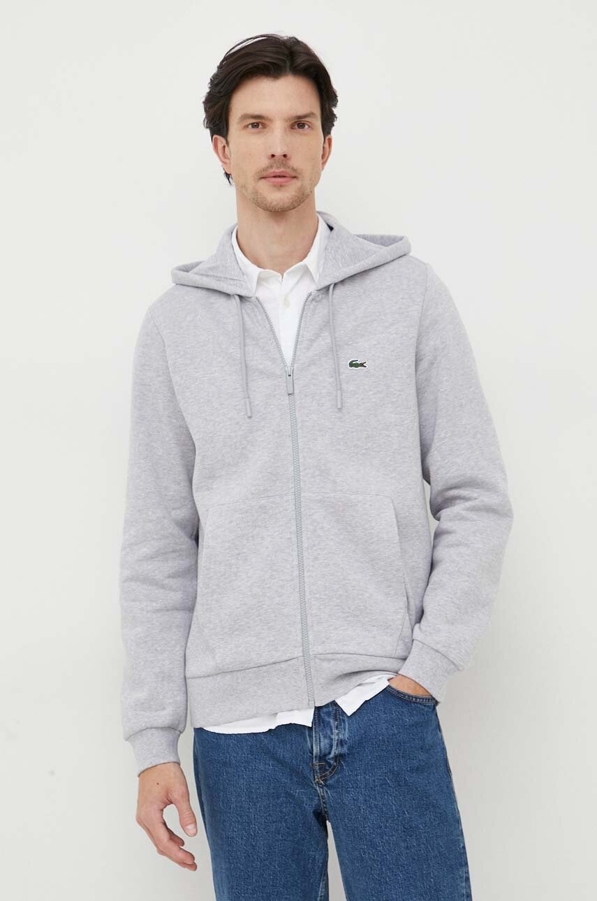 Lacoste  mikina s kapucí pánská s bavlnou