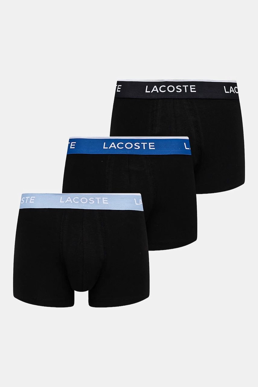Lacoste  přiléhavé boxerky pánské bavlněné s elastanem 3-pack