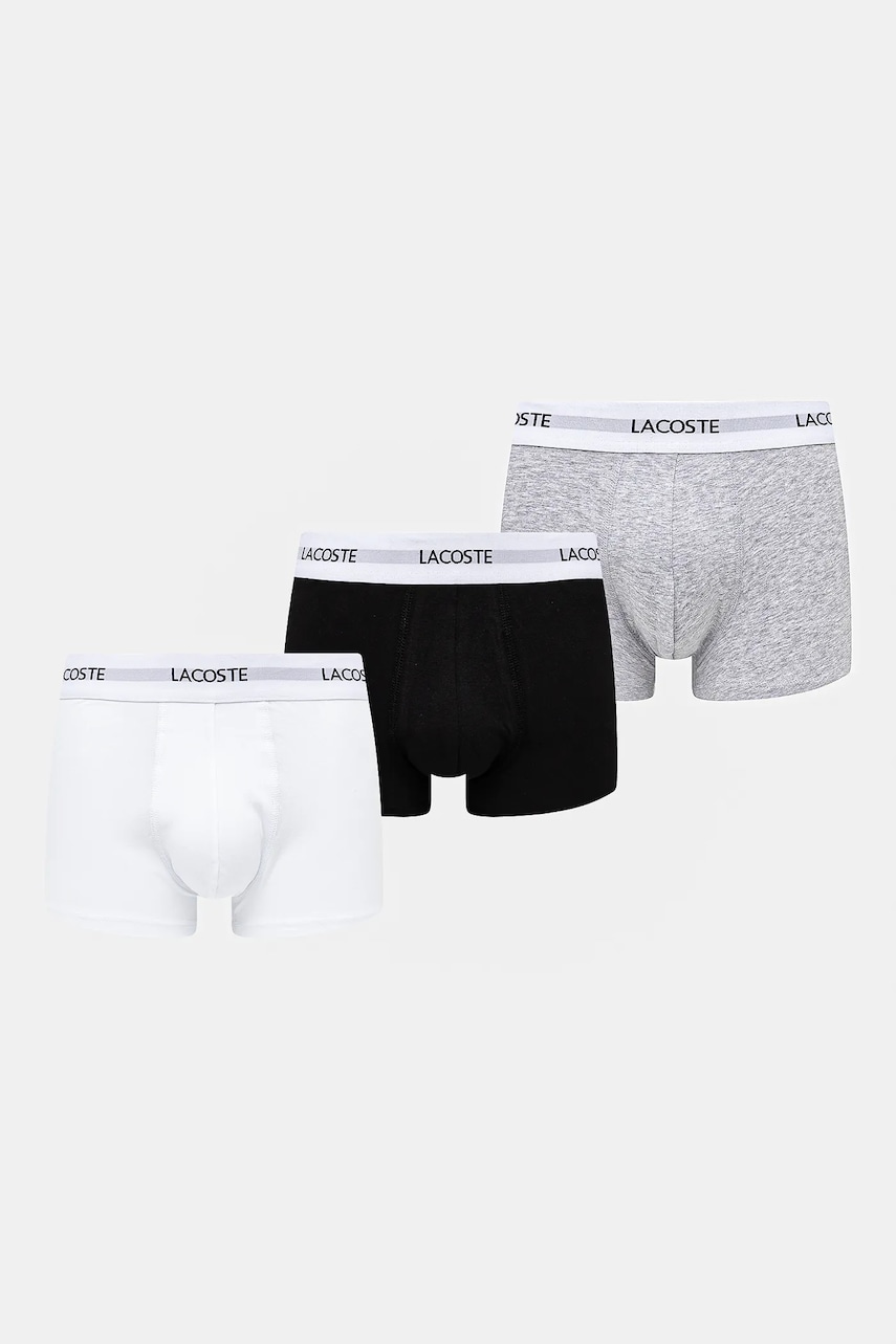 Lacoste  přiléhavé boxerky pánské bavlněné s elastanem 3-pack