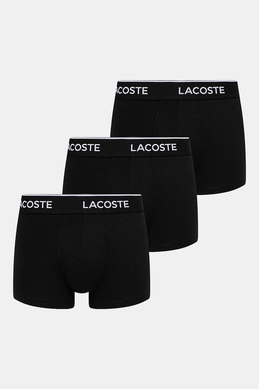Lacoste  přiléhavé boxerky pánské bavlněné s elastanem 3-pack