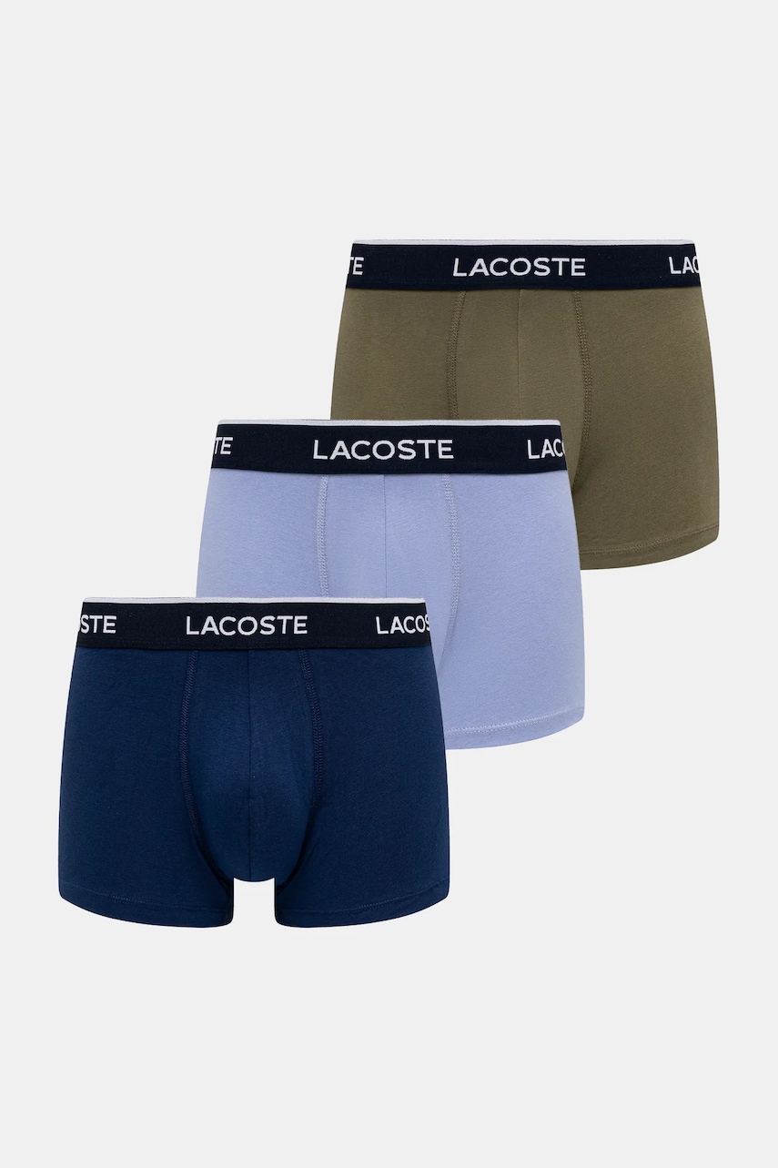 Lacoste  přiléhavé boxerky pánské bavlněné s elastanem 3-pack