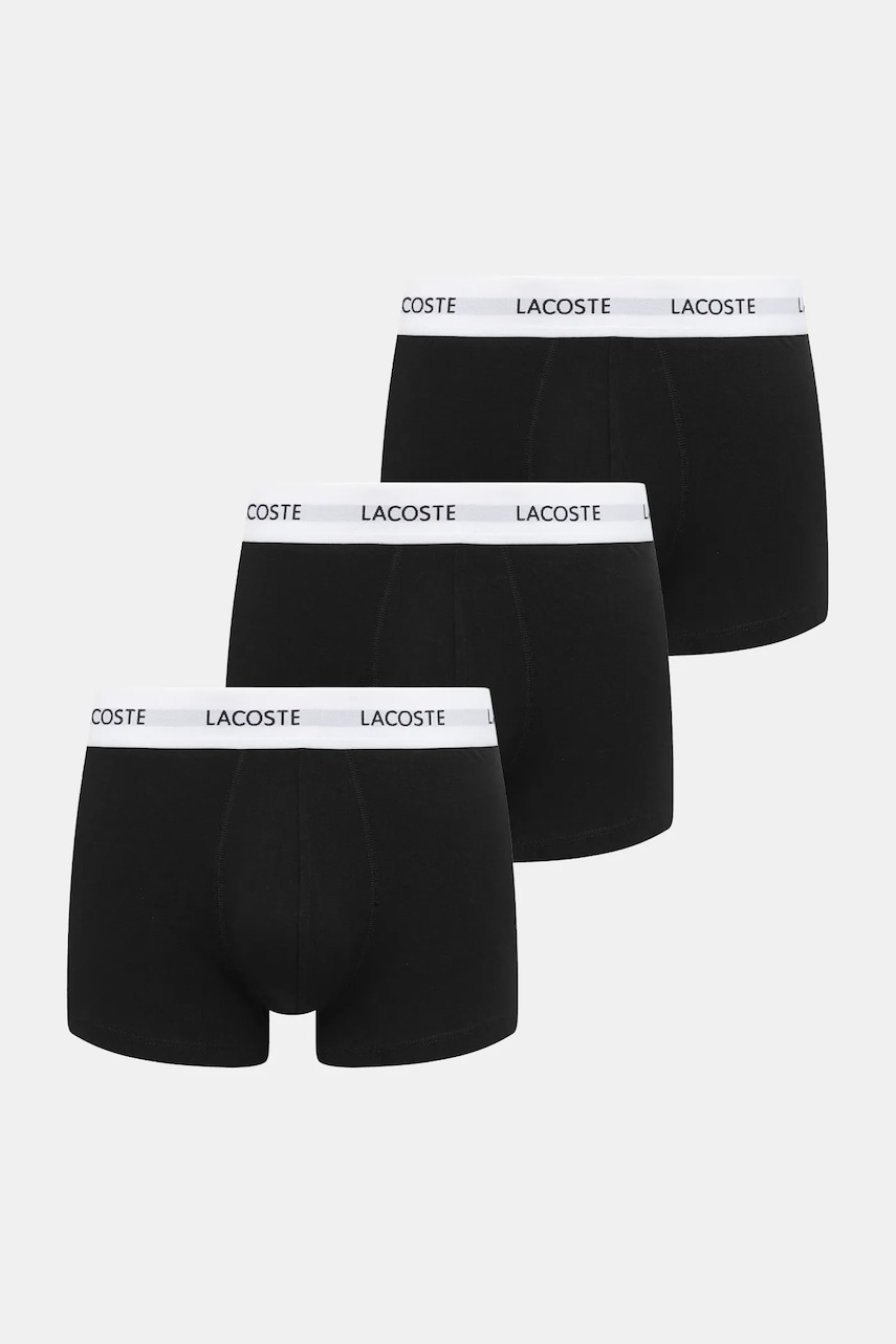 Lacoste  přiléhavé boxerky pánské bavlněné s elastanem 3-pack