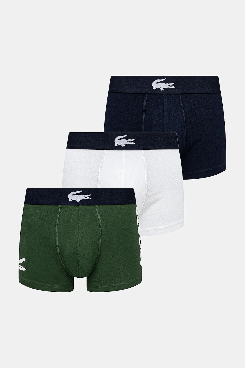 Lacoste  přiléhavé boxerky pánské s bavlnou 3-pack