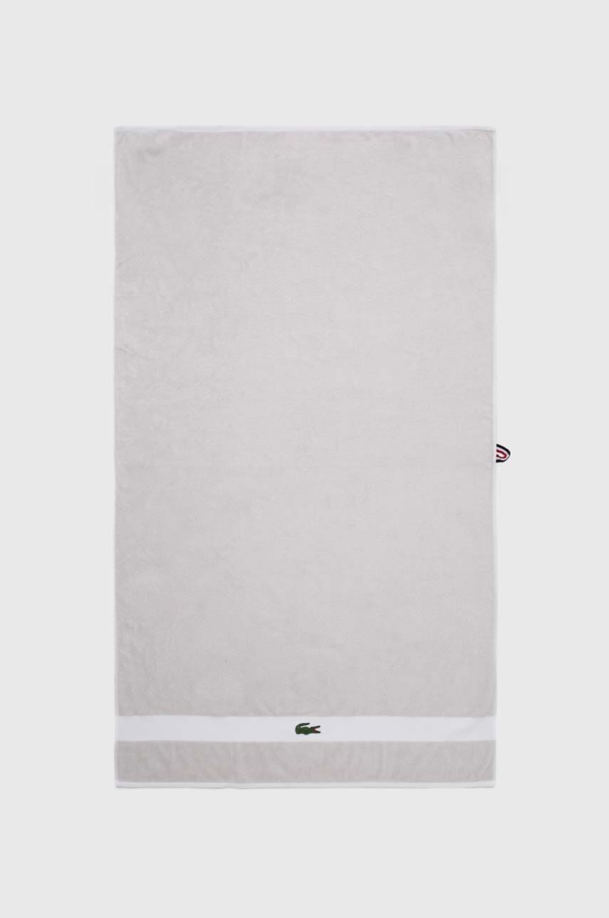 Lacoste  Středně velký bavlněný ručník  L Casual Argent 70 x 140 cm
