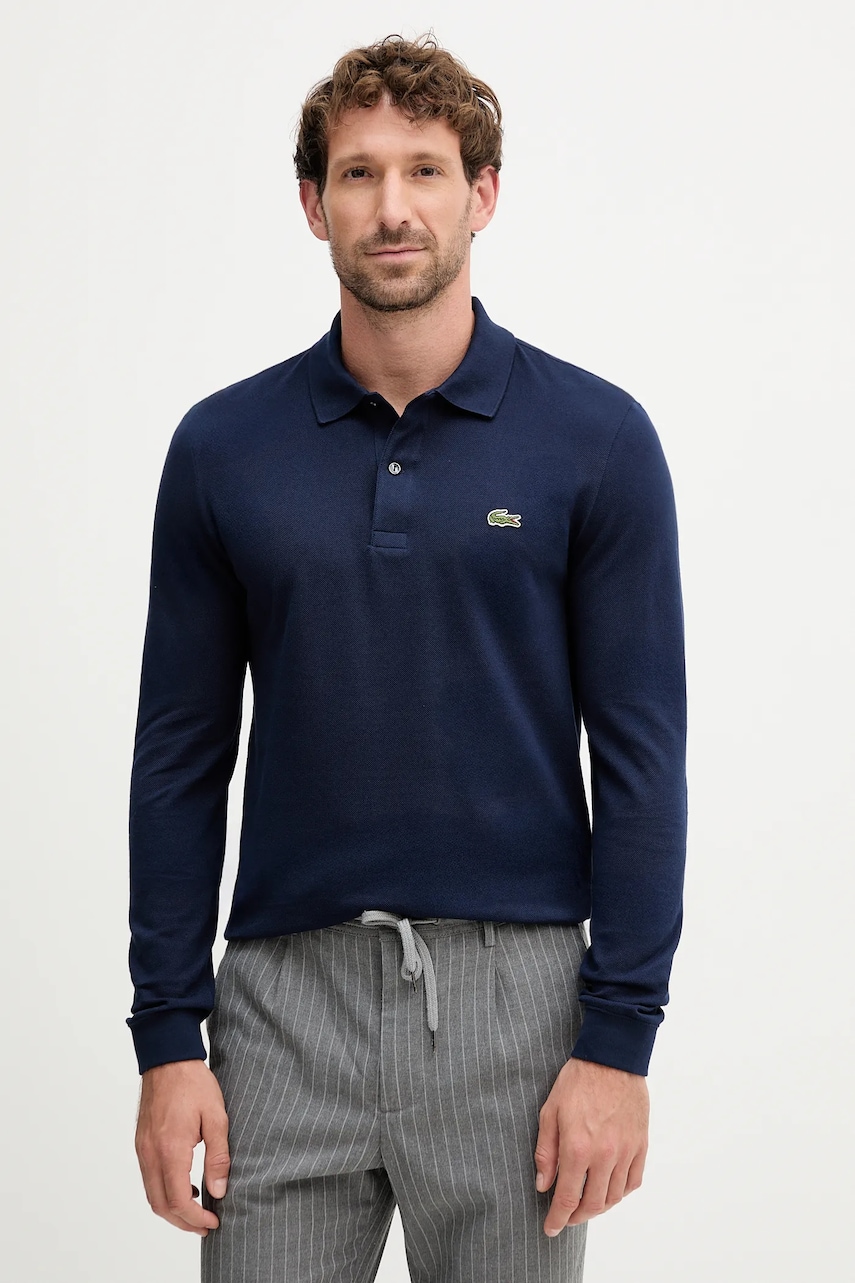 Lacoste  tričko s dlouhým rukávem pánské bavlněné