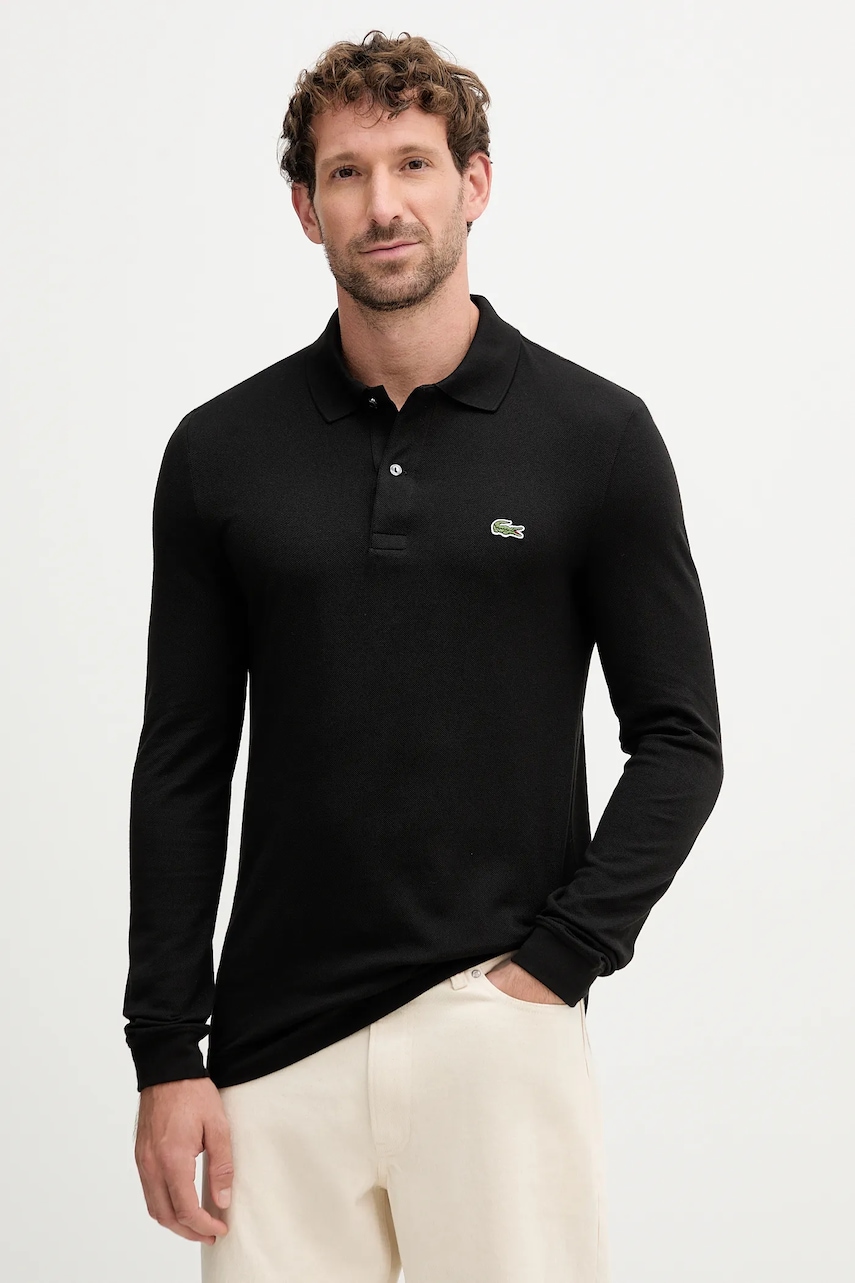 Lacoste  tričko s dlouhým rukávem pánské bavlněné