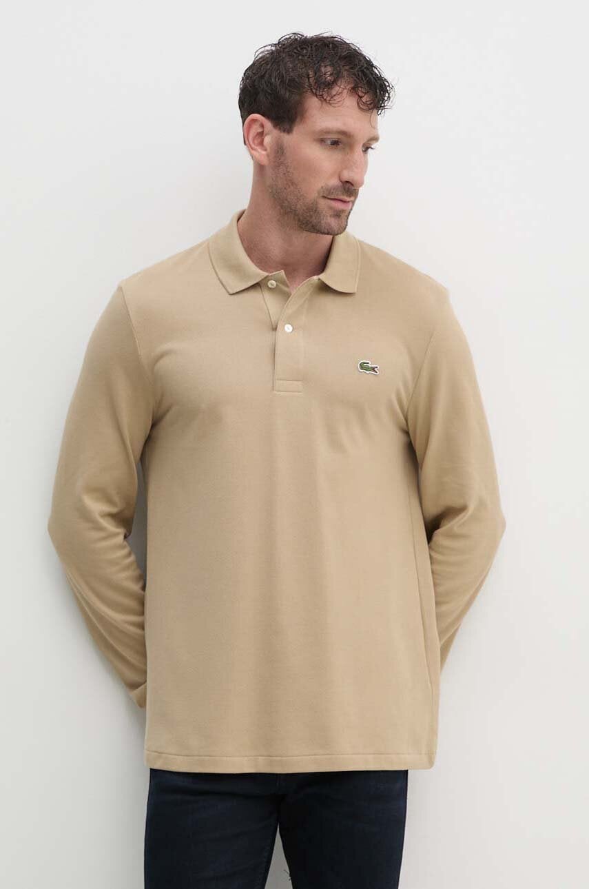 Lacoste  tričko s dlouhým rukávem pánské bavlněné