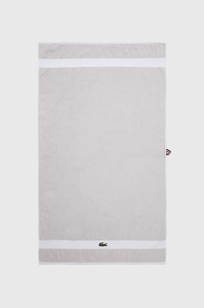 Lacoste  Velký bavlněný ručník  L Casual Argent 90 x 150 cm
