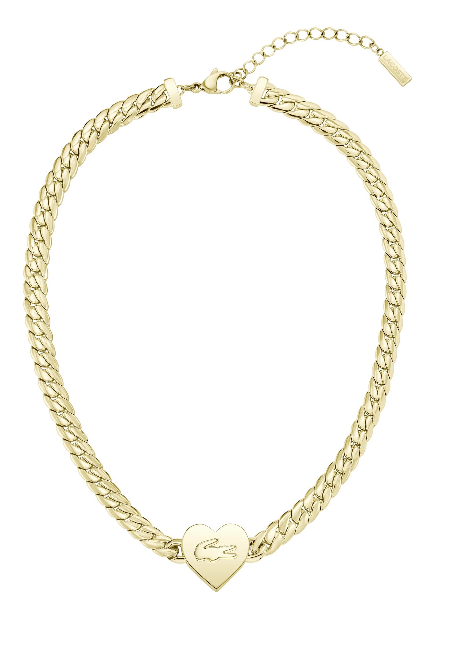 Lacoste Výrazný pozlacený náhrdelník pro ženy Love My Croc 2040462