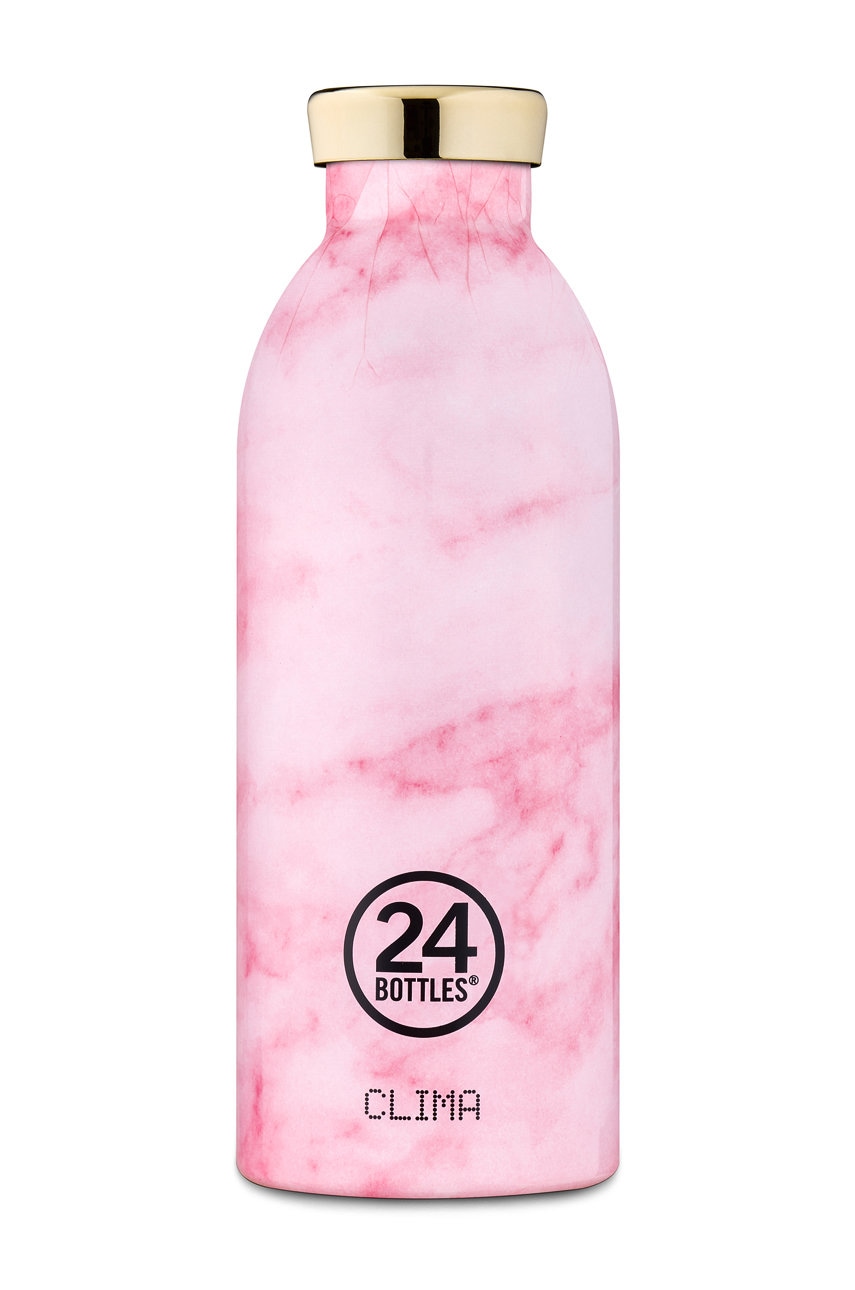 Láhev 24bottles Clima Pink Marble 500ml