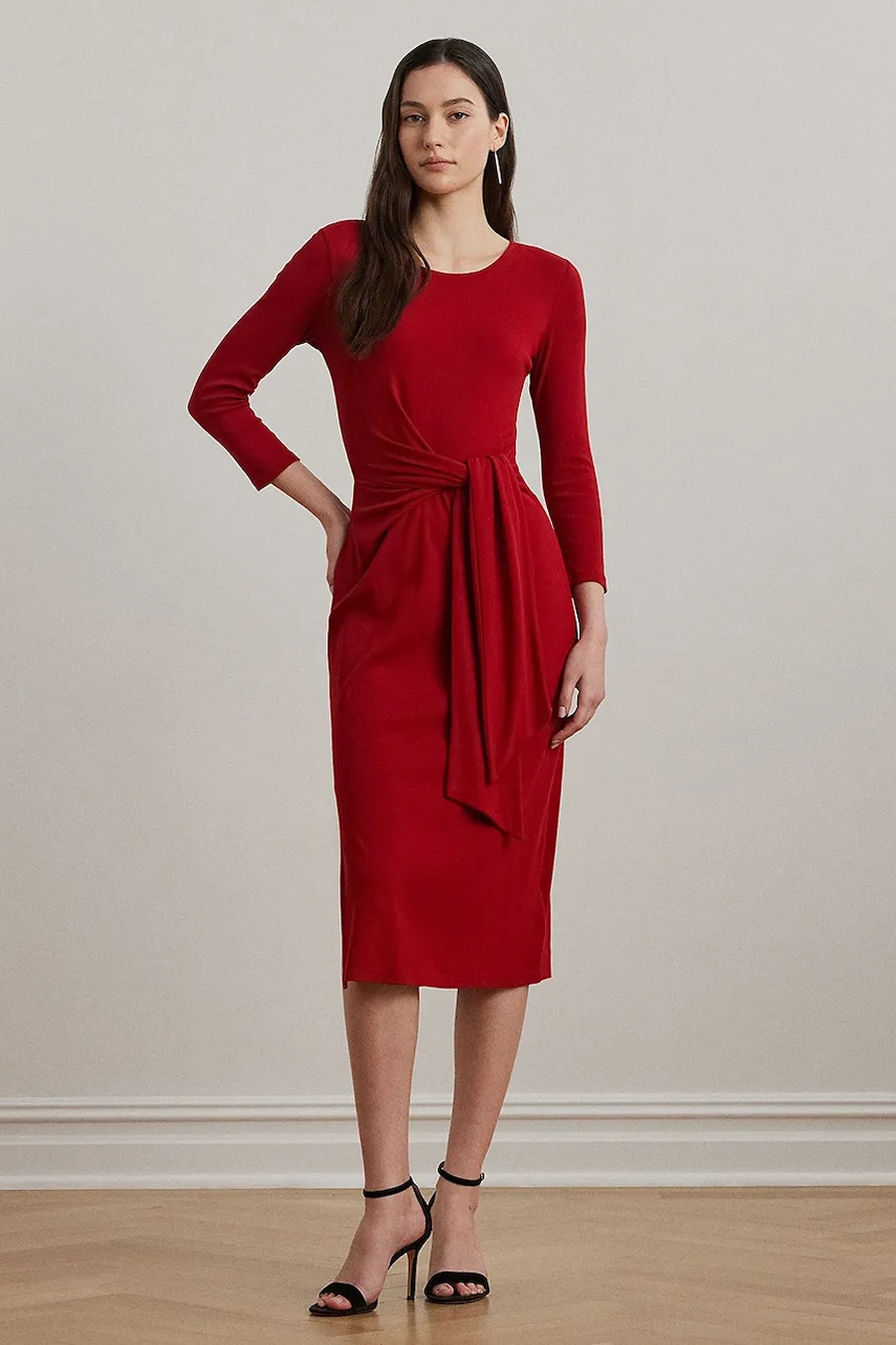 Lauren Ralph Lauren  bodycon šaty s bavlnou