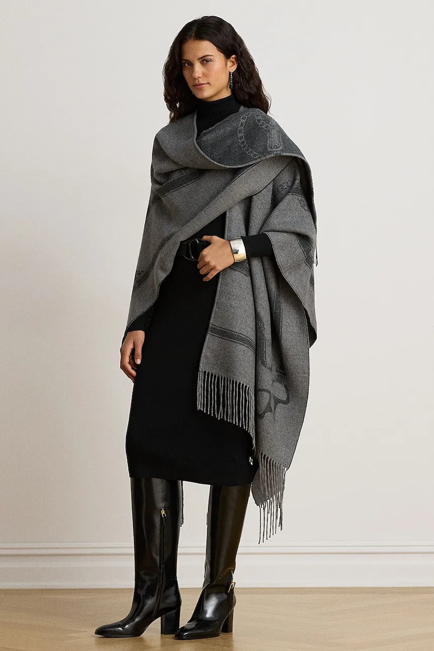 Lauren Ralph Lauren  pončo dámské s vlnou