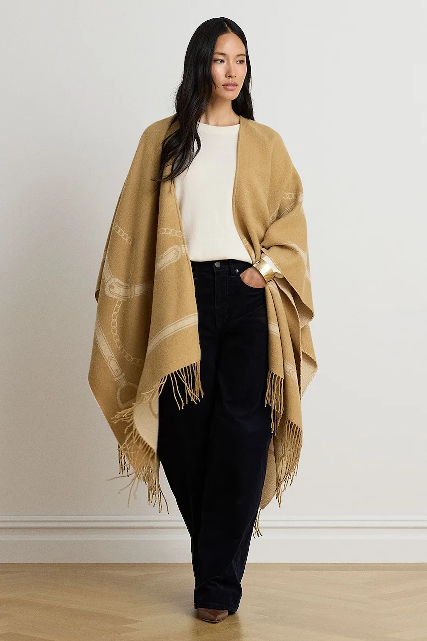 Lauren Ralph Lauren  pončo dámské s vlnou