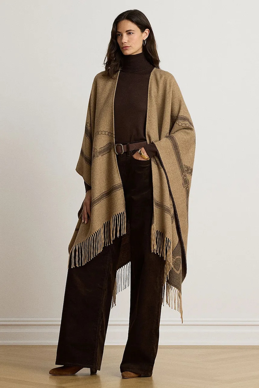 Lauren Ralph Lauren  pončo dámské s vlnou