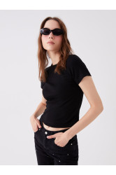 LC Waikiki Crew Neck Plain Short Sleeve Women's T-Shirt