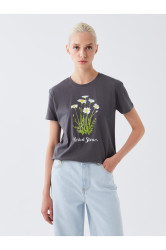 LC Waikiki Crew Neck Printed Short Sleeve Women's T-Shirt