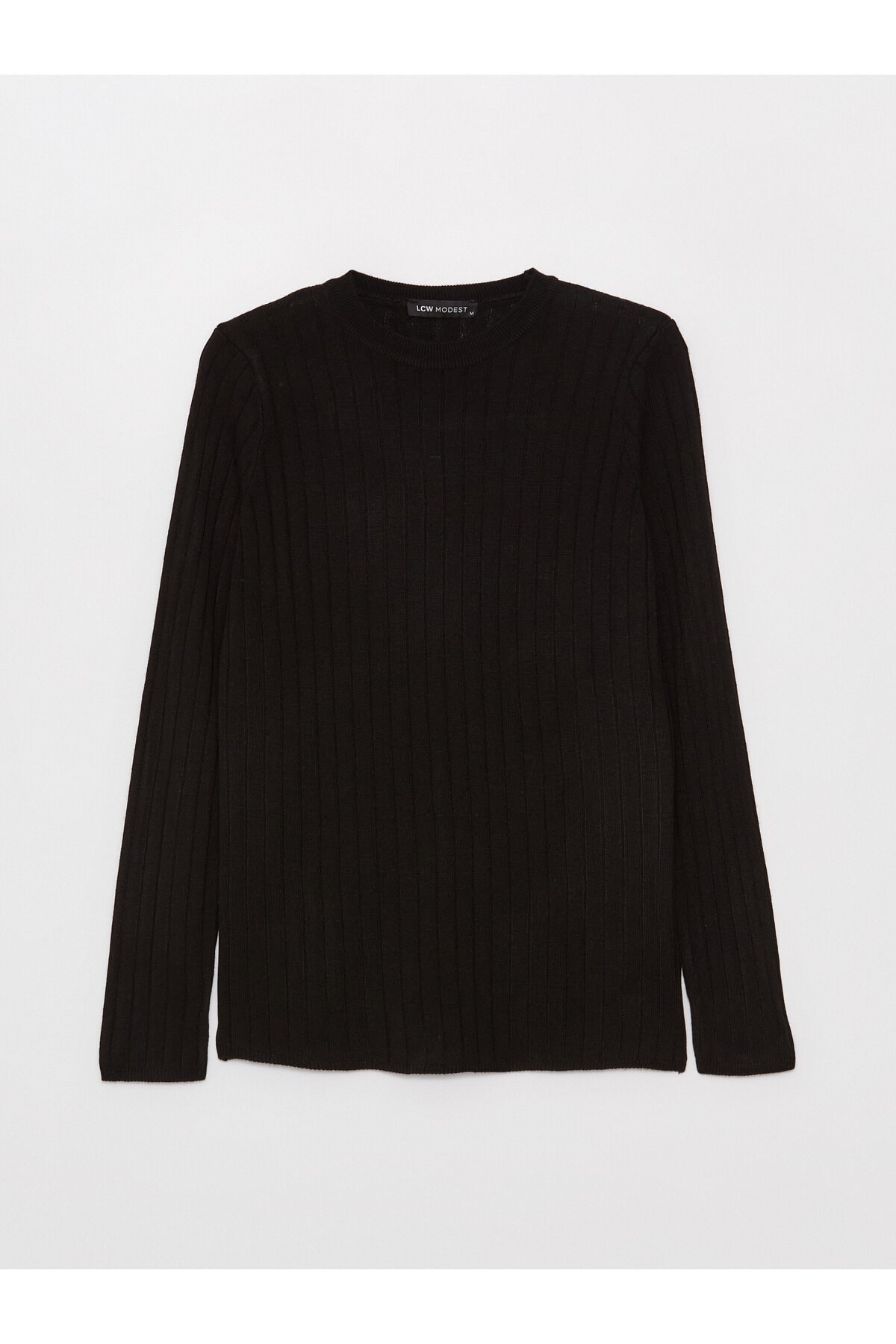 LC Waikiki Crew Neck Self-Patterned Long Sleeve Women's Knitwear Sweater