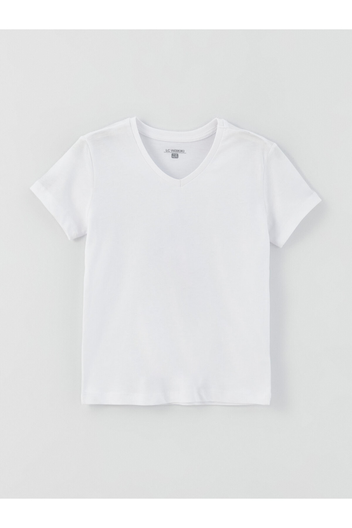 LC Waikiki LCW Kids V Neck Basic Short Sleeve Boy Undershirt