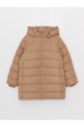 LC Waikiki LCW Modest Hooded Plain Oversize Women's Puffer Coat