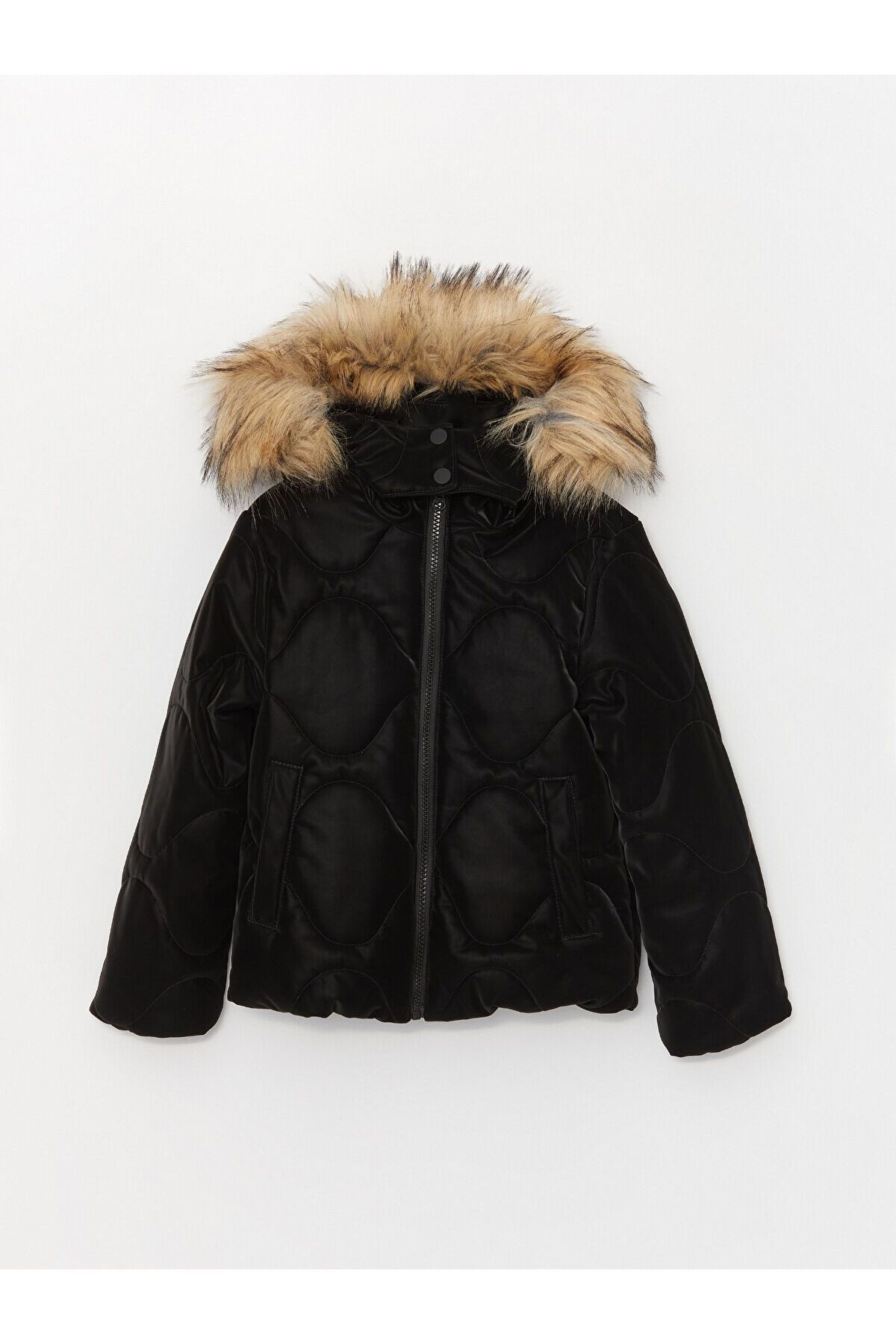 LC Waikiki Lcwk Hooded Quilted Girl's Coat