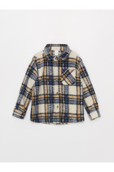 LC Waikiki Long Sleeve Plaid Patterned Baby Boy Shirt Jacket