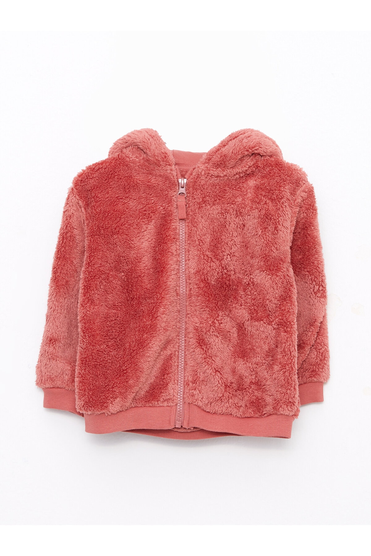 LC Waikiki mikina s kapucí a dlouhým rukávem na zip pro holčičky