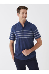 LC Waikiki Regular Fit Short Sleeve Striped Men's Shirt