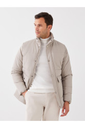 LC Waikiki Standard Fit Pánský péřový kabát s vysokým výstřihem