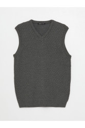 LC Waikiki Standard Fit V Neck Men's Knitwear Sweater