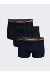 LC Waikiki Standard Mold Flexible Fabric Men's Boxer 3-Piece
