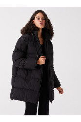 LC Waikiki Women's Hooded Plain Puffer Coat