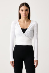 Le Privé  tričko s dlouhým rukávem dámské SOFTSKIN BALLET TOP