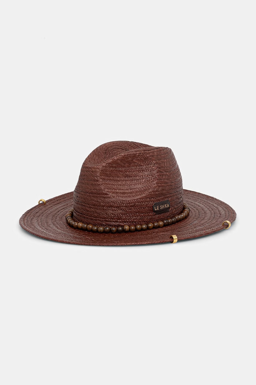 LE SH KA headwear  slaměný klobouk dámský pletený