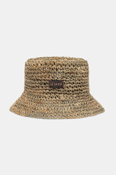 LE SH KA headwear  slaměný klobouk dámský z pletenky Straw Bucket Hat vol2