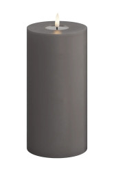 LED svíčka Deluxe Homeart Gra Bloklys 10 x 20 cm