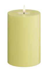 LED svíčka Deluxe Homeart Lys Gul Bloklys 10 x 15 cm