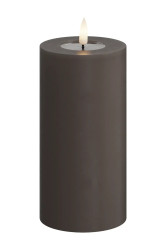 LED svíčka Deluxe Homeart Mokka Bloklys 7,5 x 15 cm