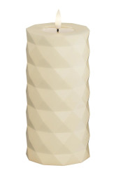 LED svíčka Deluxe Homeart Square Bloklys 7,5 x 15 cm