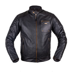 Letní kožená moto bunda W-TEC Gradac černá L