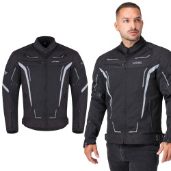 Letní pánská moto bunda W-TEC Mirelio černo-šedá S