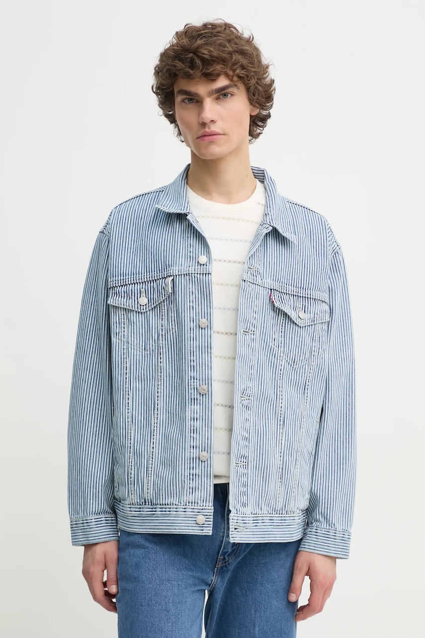 Levi's  džínová bunda pánská bavlněná RELAXED FIT