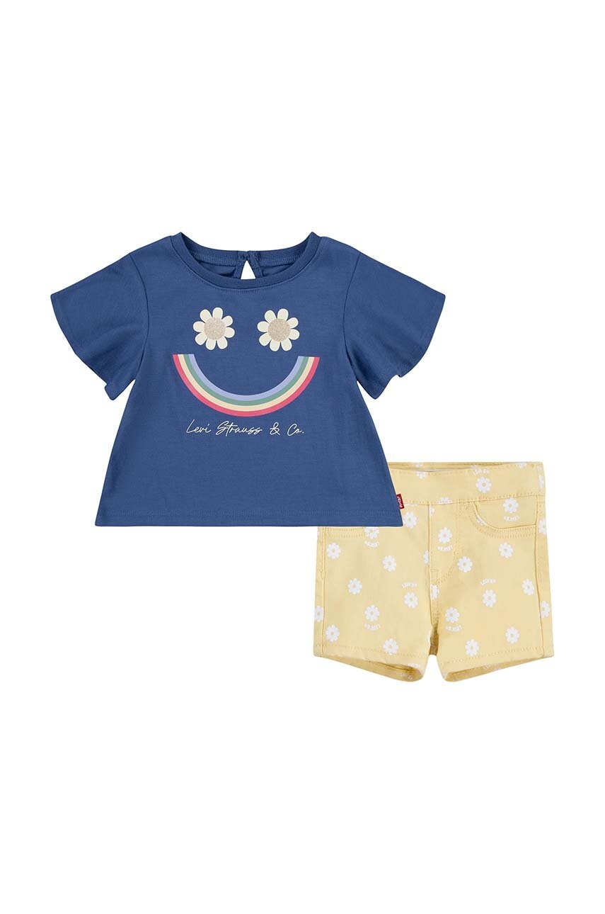 Levi's  Kojenecká sada  LVG SMILEY FLOUNCE TEE & SHORT