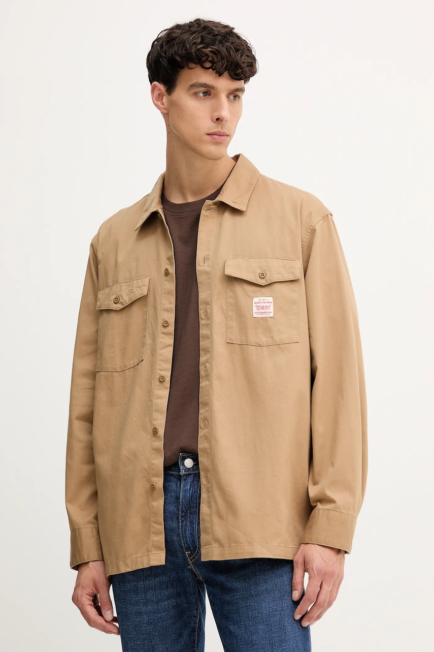 Levi's  košile pánská bavlněná LS WORKER - WW x WORKWEAR