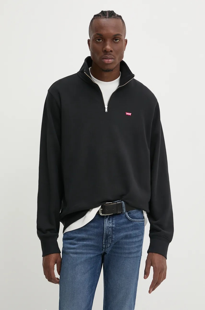 Levi's  mikina pánská bavlněná ORIGINAL HM 1/4 ZIP