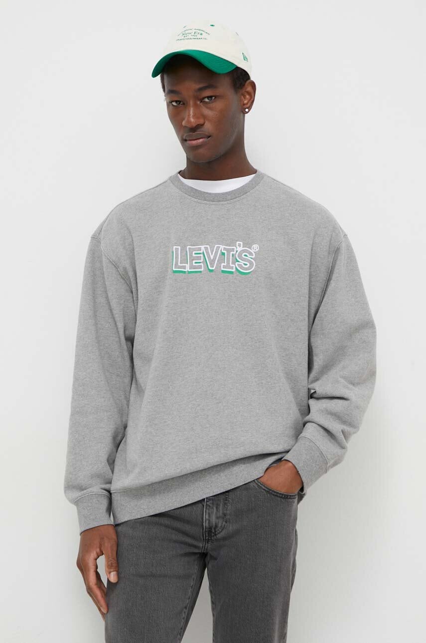 Levi's  mikina pánská s bavlnou RELAXD GRAPHIC CREW