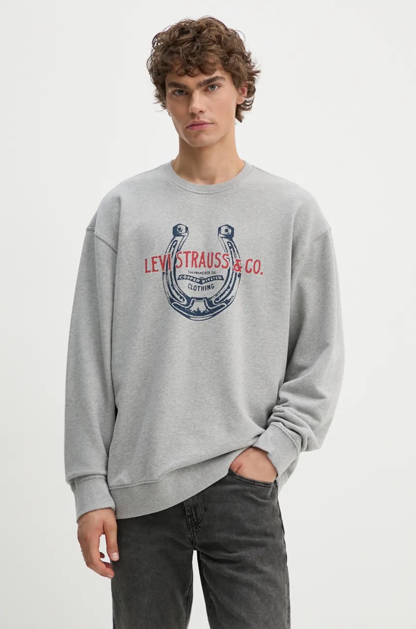 Levi's  mikina pánská s bavlnou RELAXD GRAPHIC CREW