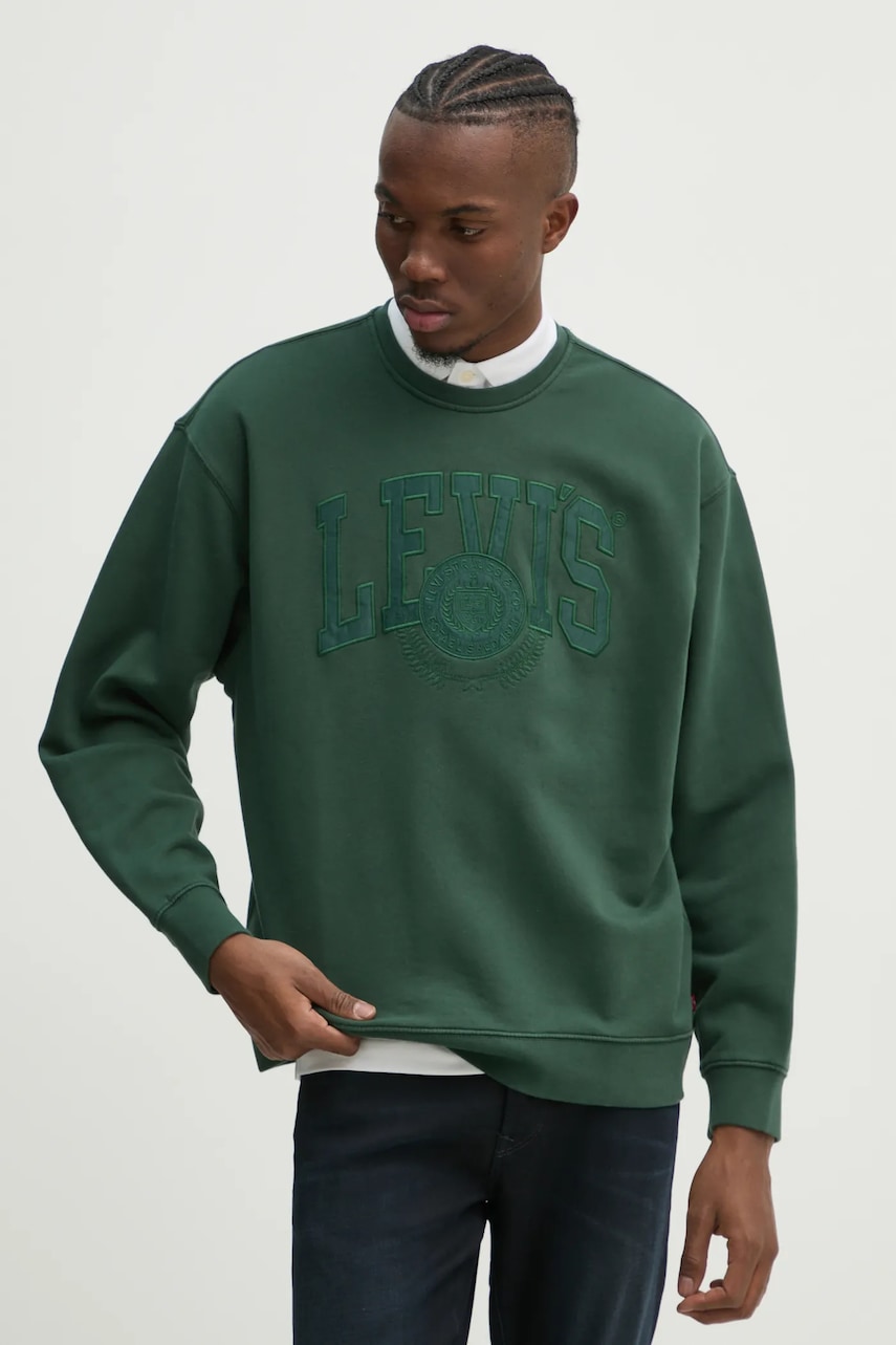Levi's  mikina pánská s bavlnou RELAXD GRAPHIC CREW
