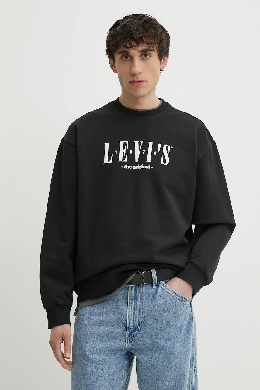 Levi's  mikina pánská s bavlnou RELAXD GRAPHIC CREW