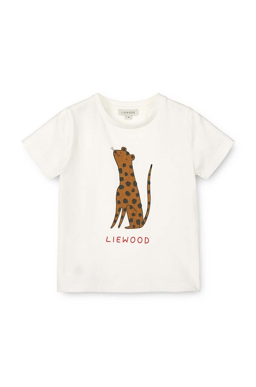 Liewood  Bavlněné dětské tričko  Apia Baby Placement Shortsleeve T-shirt