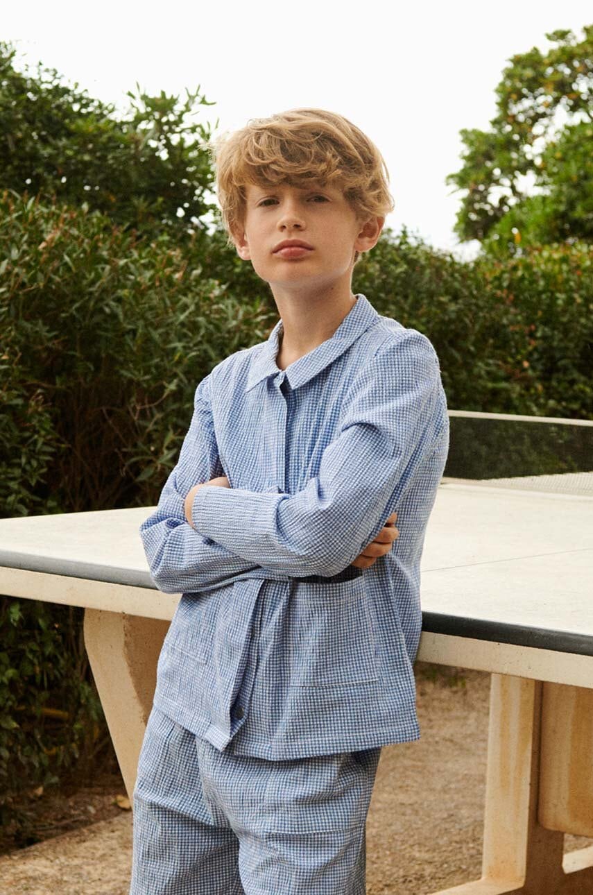 Liewood  Dětská bavlněná košile  Kory Seersucker Check Shirt